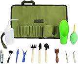 Succulent Kit Roll Organizer Gardening Tool Set | Terrarium Supplies Mini Succulent Garden Tool Kit...