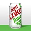 Diet Coke Lime Soda Soft Drink Fridge Pack Cans, 1... #2