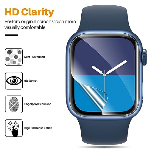 Image of LK 8 Pack for Apple Watch 44mm Screen Protector Series 6 /5 SE2 [Upgrade Soft Film] [Self-Healing] Ultra-thin Film, Screen Protector Apple Watch 44mm, Anti-Scratch, Touch Sensitive