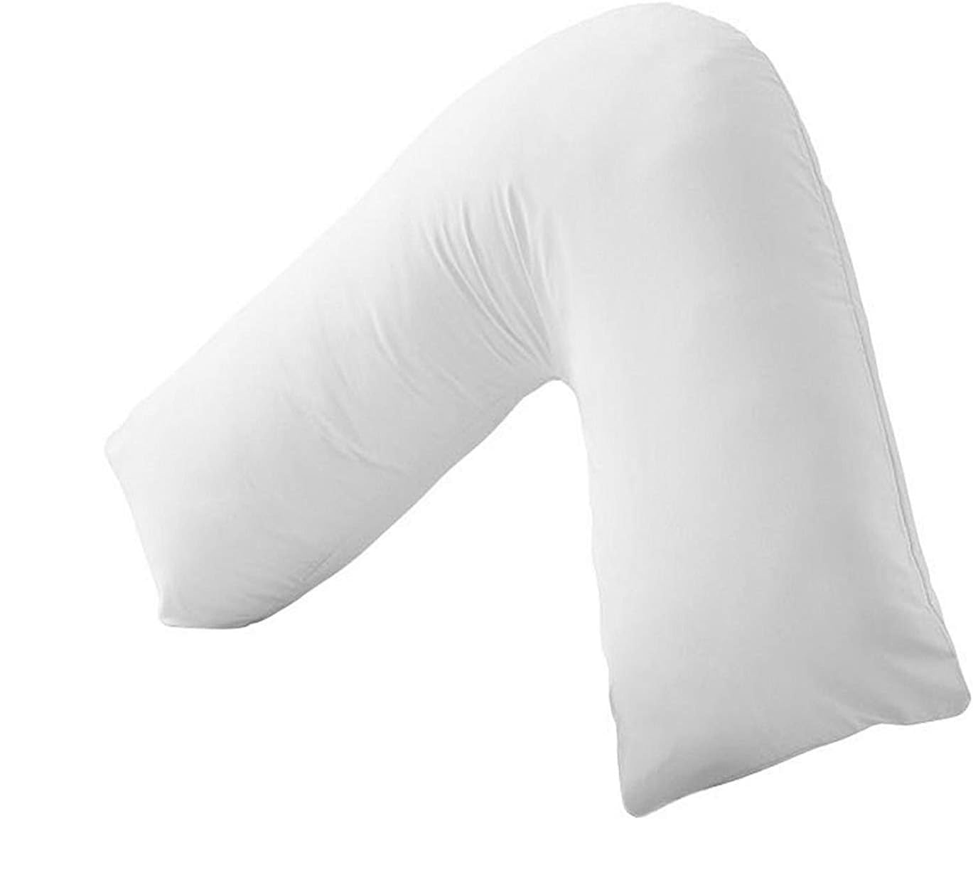 Dreamnights Women's White Orthopaedic V-Shaped Pillow Extra Cushioning Support For Head, Neck & Back Luxury V Pillow Nursing, Pregnency Support - Pillow Only