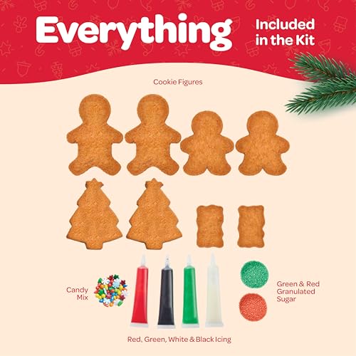 Sewanta 140636 Gingerbread Cookie Kit [Set Of 8] Cookie Decorating Kit: 2 Moms/Dads 2 Boys/Girls thumb #6