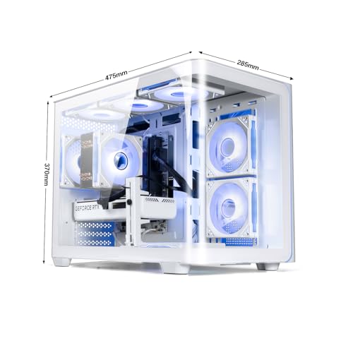 suevery 16GB RAM Core i7 3.6GHz 4-Core Processor NVMe 256GB Prebuilt Tower Desktop Computer Business Home or Office PC Black with WiFi HDMI (White, I9-32G-1TB) by suevery - Image 6