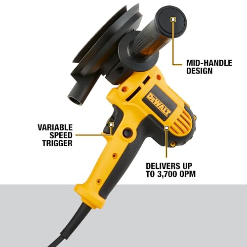 DEWALT Rotary Sander, Variable Speed, Dust Shroud, 5-Inch (DWE6401DS) thumbnail 3