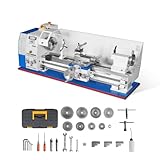 Mechmaxx Metal Lathe Machine 11'' x 30'' High Precision Benchtop Brushless Motor 0-2000 RPM Variable Speed Metal Working Machine 2HP Small Lathe without Stand, Model 1130V