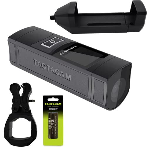 TACTACAM 6.0 Action Camera, 4k 60 FPS, 8X Zoom, Waterproof, Integrated Image Stabilization, One
