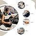 ChenGua South Africa Flag Print Travel Neck Pillow, U-Shape Memory Foam Airplane Pillow, for Car&Home Office, Washable Cover
