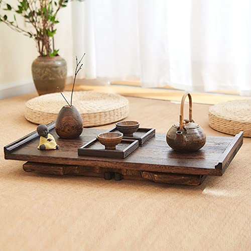 Table basse pliable gain de place pour salon et petit espace rétro zen