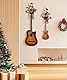 VINCOURNA Gitarrenhalter für die Wand, 2er-Set Gitarren Wandhalterung mit Regal, Wandhalterung Gitarre, Wandhalter Gitarre, Gitarrenhalter für Akustikgitarre, Bass, E-Gitarre, Ukulele - Karbonisiert S