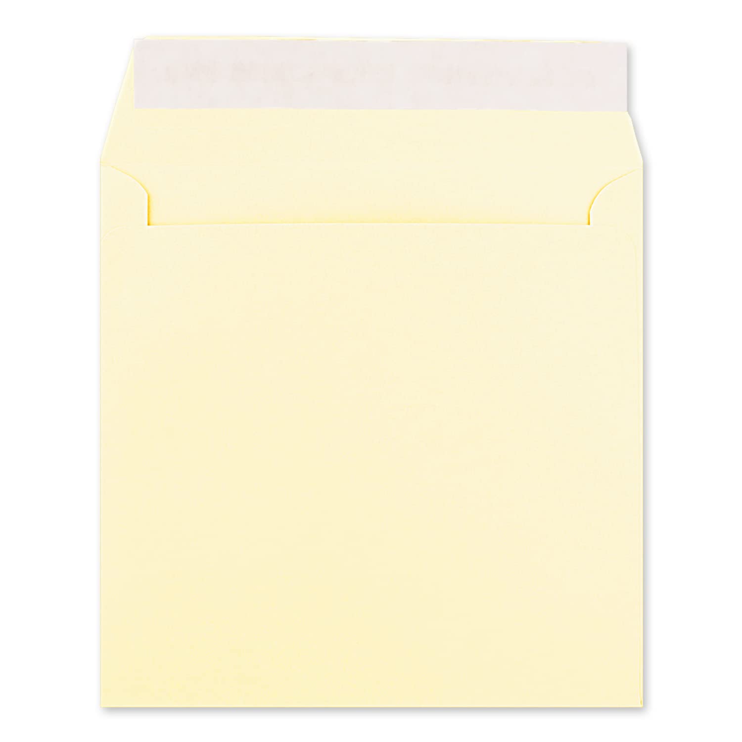 400 kwadratowych kopert waniliowych (kremowych) – 15,5 x 15,5 cm – 120 g/m², stabilne koperty bez okienka – od Twojego Glüxx-Agent