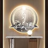 Matériau durable : Le panneau arrière de l'applique murale LED est en panneau de bois UV, entièrement découpé à la main, lisse et sans bords ni angles. La surface est réalisée en porcelaine cristal, avec une micro-pulvérisation haute définition, des couleurs vives, un éclat intense, une texture dure et une finition soignée, pour une utilisation durable