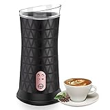 Electric Milk Frother Latte Steamer - 4 in 1 Milk Steam Automatic Milk Heater Foamer Frothing Machine Hot Cold Coffee Froth Maker for Espresso Cappuccino Almond Nutmilk Hot Chocolate