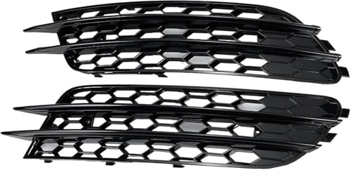 Grille de phare antibrouillard A6 2012 2013 2014 2015, calandre pare-choc avant noir plastique
