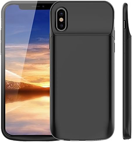 iPhone XS/X Battery Case, Vproof 3600mAh Rechargeable Portable Charger External Protective Charging Case for Apple iPhone XS (5.8 Inch) (Black)