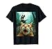 Cat Selfie with T-Rex Dinosaur Trex Dino Men Women Kids T-Shirt