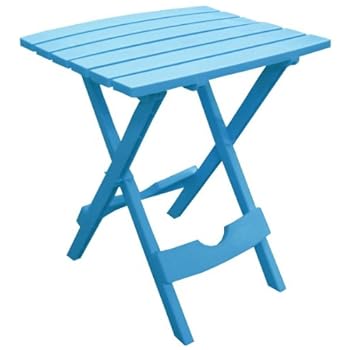 Alternative view of Adams Manufacturing 8500-21-3700 Plastic Quik-Fold® Side Table, Pool Blue