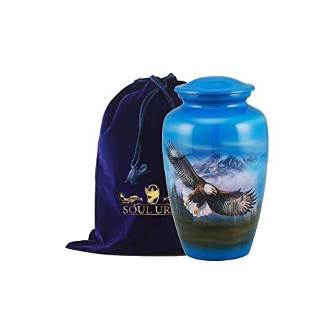 SOULURNS - Flying Eagle Urn for Human Ashes Adult Memorial urn Funeral Cremation Urns (Adult Cremation Urn) Cover