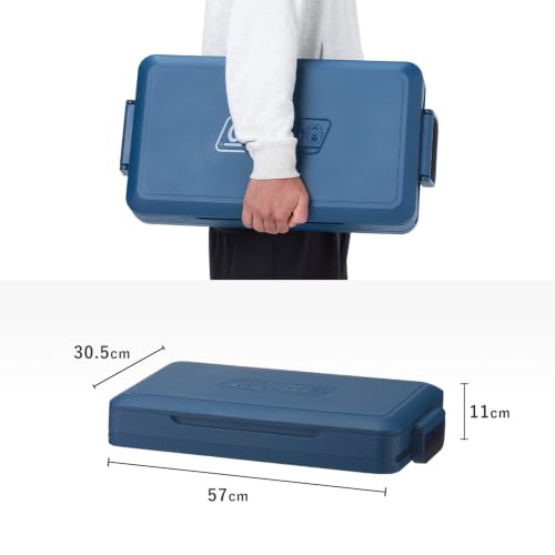 Image of Coleman Snap 'N Go 35-Quart Collapsible Hard Cooler, Portable Hard-Sided Cooler with Waterproof Removable Liner, Spacing-Saving & Quick Set Up, 48 Hours Cold, Sapphire Blue