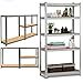 Heavy Duty Scaffalatura a 5 ripiani, per garage, serra, utilità, 1700 x 750 x 300 mm
