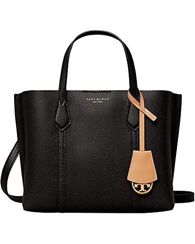 Women's Perry Small Triple-Compartment Tote Bag, Black