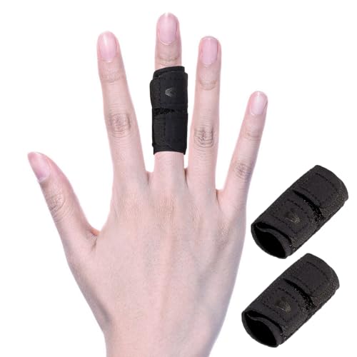 Mezeic 2 PCS Finger Splint Trigger Finger Brace Adjustable Finger