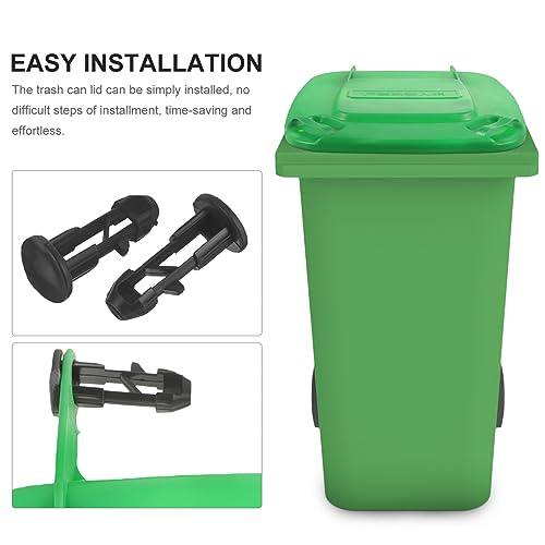 Image of SUPVOX Trash Can Lid Replacement Plastic Outdoor Garbage Can Cover 50L Sanitation Waste Bin Protector Rubbish Bin Lid Waste Basket for Home