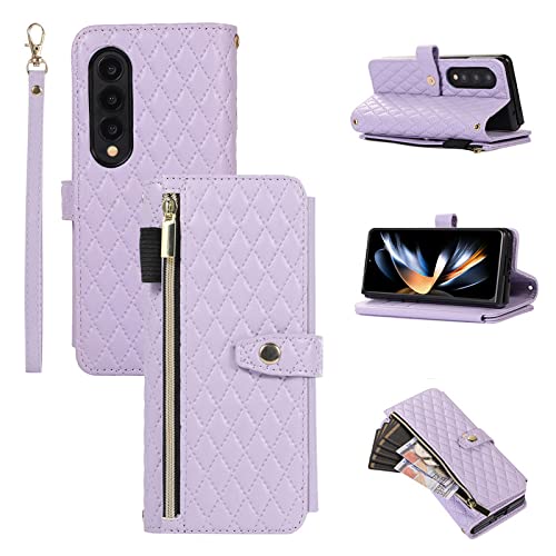 Longe lanière en cuir Samsung Galaxy Z Fold 4 housse portefeuille pour sécuriser vos cartes