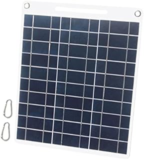 Andoer Solar Charger, 13 W 5 V Solar Panel with Dual USB Port Polycrystalline Silicon Solar Cell for Outdoor Camping Climbing Hiking Travel Compatible with Smartphones