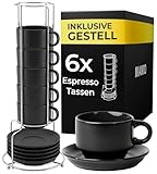 MIAMIO - 6 x 75 ml Espressotassen Set