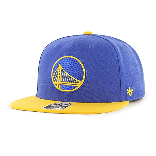 '47 Golden State Warriors 2-Tone Sure Shot Captain Adjustable Snapback Cap - NBA, SF Flat Bill Baseball Hat
