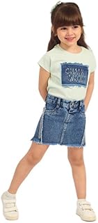 طقم جيبة جينز وتيشرت باكمام قصيرة من البادي جينز