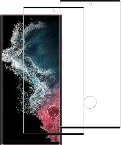【2枚セット】KPNS 日本素材製 強化ガラス Galaxy S22 Ultra SCG14 SC-52C 用 ガラスフィルム カバー 保護フィルム