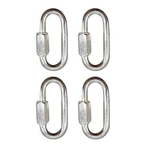 (Pack of 4 pcs) Carbine Hook with Screw Gate 40 mm Marine Grade (4) Cover