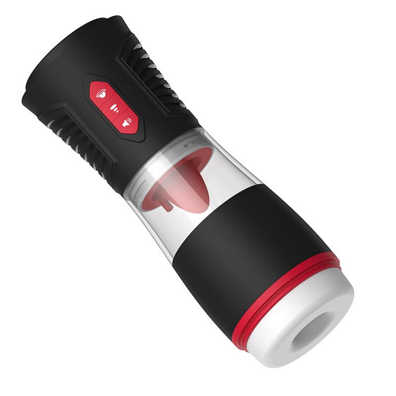 Sucer Vibrateur M??t?rbate?r Masculin électrique Automatique Silicone imperméable Masseur 7 Modes de vîbr?tîon et d'aspiration Mains Libre Bouche Suceuse...
