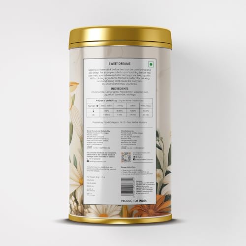 Image of TGL Co.Sweet Dreams Herbal Tea Infusion - 50G Tall Tin Can|Rich in Anti Oxidant | Refreshing | No Artificial flavor | Improve Digestion