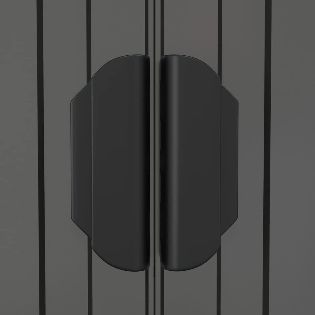 Caseta para herramientas, color gris claro, 192 x 772 x 223 cm, de acero galvanizado, resistente a la intemperie y al agua, con puerta con cerradura para almacenamiento seguro en el jardín