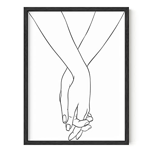 HAUS AND HUES Abstract Line Drawing – Minimalist Female Sketch,