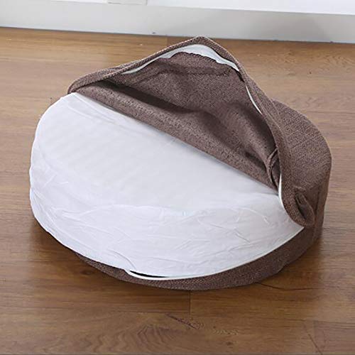 Coussin d'assise rouge épais 60x60cm contre le mal de dos au sol - 5