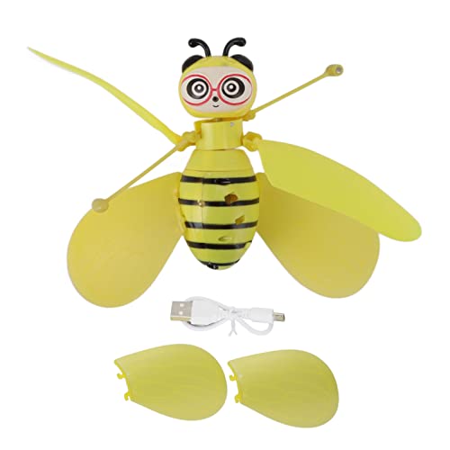 Jouet Abeille Volante électrique – Lévitation Lumineuse à Induction Manuelle – Balle Volante Rechargeable – Jeu Extérieur