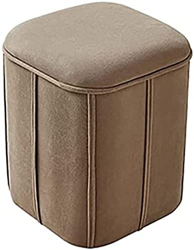 Tabouret de Repose-Pieds Ottoman de Rangement Coffre en Velours