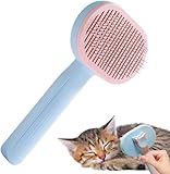 Katzenbürste Selbstreinigende Haustierbürste,für Langhaar und...