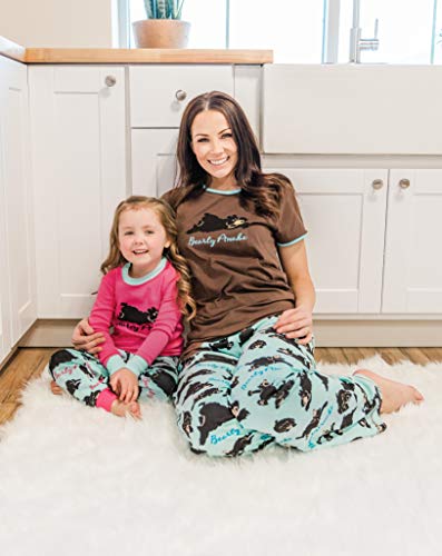 Lazy One Fitted Pajamas For Women, Cute Pajama Pants And Top Separates, Bear, Animal, Barely Awake (Bearly Awake, Small) #TOP3