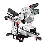 Metabo Kapp- und Gehrungssäge KGS 254 M – 613254000 – Mit Precision Cut Line, 254 mm Sägeblatt und Zugfunktion – 2 m Kabellänge