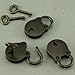 2024 Vintage Antique Style Mini Padlocks Key(3Pcs) Lock Bronze Retro Jewelry Box Lock