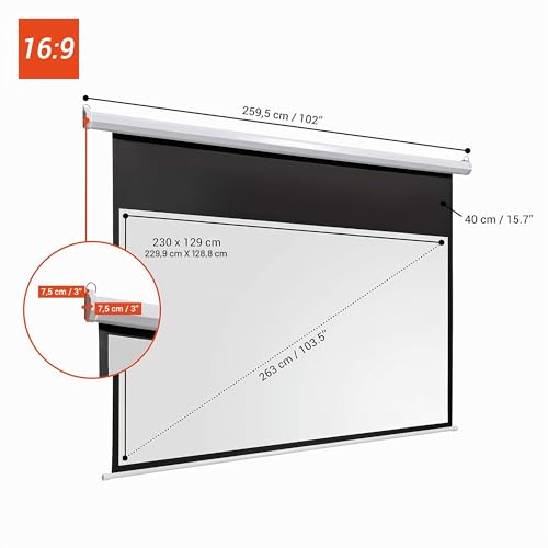 Écran de projection motorisé celexon Basic 240x135 cm pour supprimer les reflets - 5