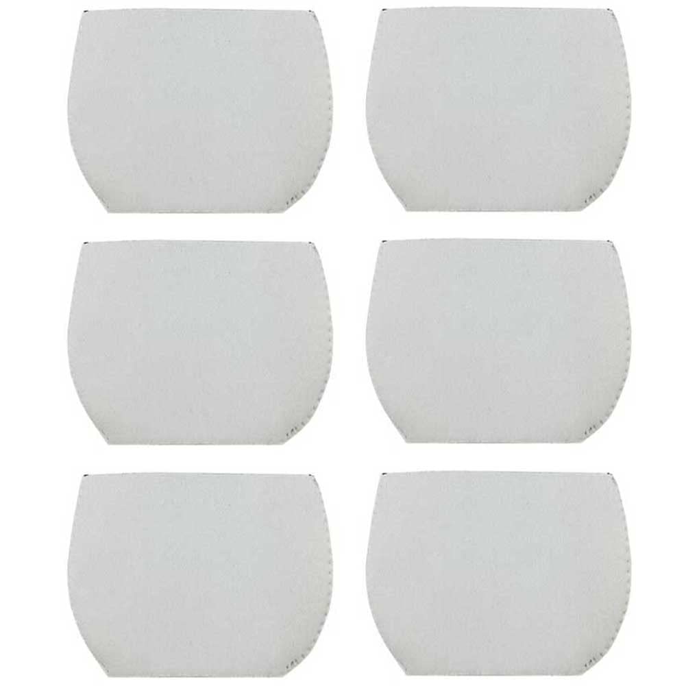 Manchons pour verres à vin en néoprène blanc Teensery (Lot de 6 pièces)