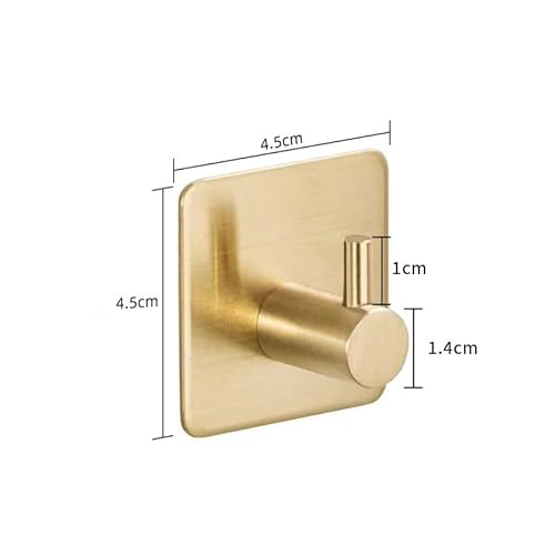 Toilettenpapierhalter Ohne Bohren Selbstklebender Klopapierhalter Edelstahl Wc Halter Rollenhalter Mit 4 Klebehaken Handtuchhaken Toilettenpapierrollenhalter Papierhalterrahmen Für Badezimmer Gold