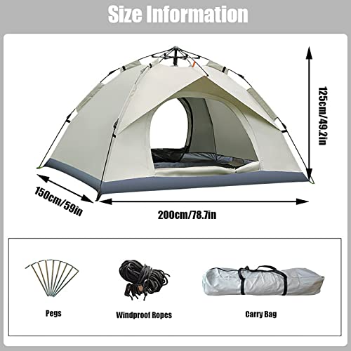 Carpa de camping impermeable familiar con dos puertas miniatura 7