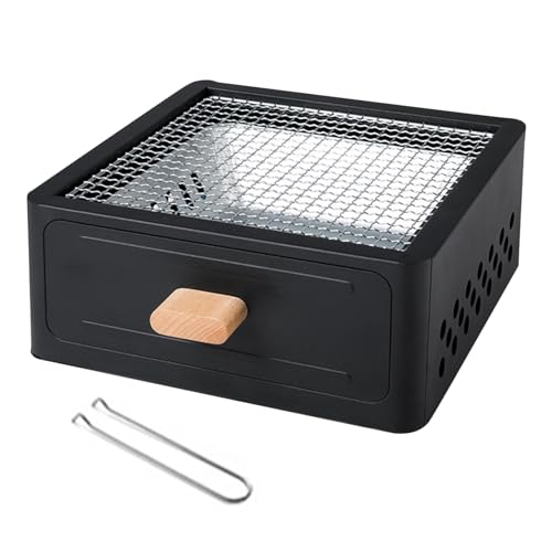 Parrilla Portátil Pequeña, Parrilla De Mesa Con Diseño De Lavabo De Carbón Extraíble, Parrilla Para Ahumar Pequeña, Escritorio De Mesa, Parrilla Pequeña Para Barbacoa, Hoguera Portátil Para Acampar Pa