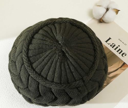 Hindawi Winter Hats For Women Outdoor Warm Winter Hat Knit Snow Ski Crochet Skull Newsboy Caps thumb #2