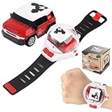 LsuBhef Mini New Watch Remote Control Car Halloween Toy, 2.4GHZ RC Racing Car Battle Watch Toys for Kids Boys Girls,LED Lights, USB Charging,Birthday Party, Red
